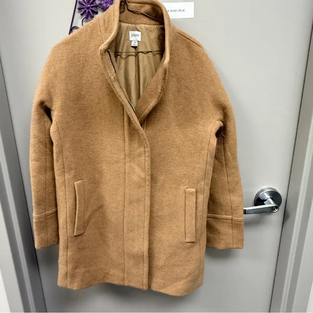 J. Crew Women's Camel Wool Jacket Sz 6‎